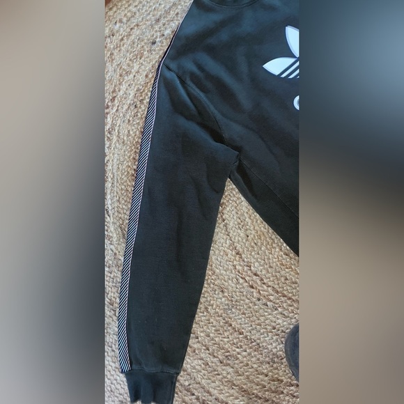 Unique -Rare-Vintage Thick Weave Adidas Sweatshirt -Washed Olive Green-Sz3XL-EUC - Picture 13 of 16